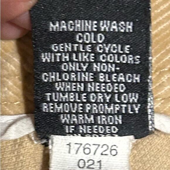 Moda International tan corduroy wide leg long pants. Size 10 33x34 - Picture 5 of 5